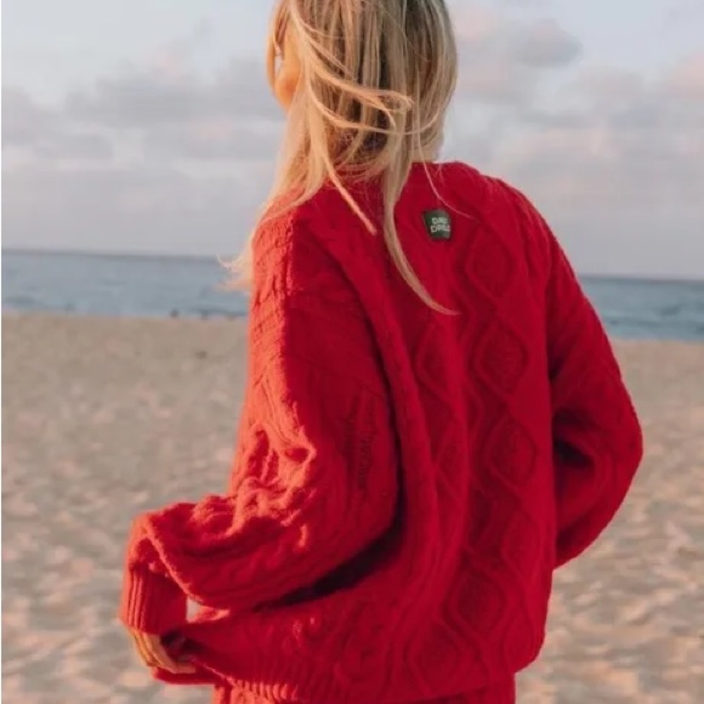 Daily Drills Red Knit Sweater Set XS/S